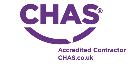 chas logo right of light
