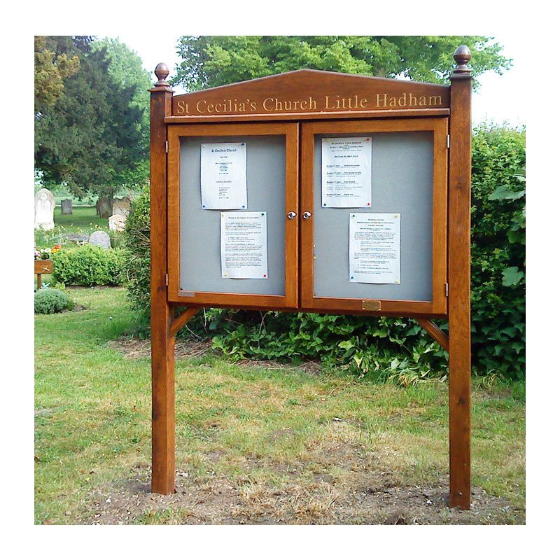 churches page oak noticeboard
