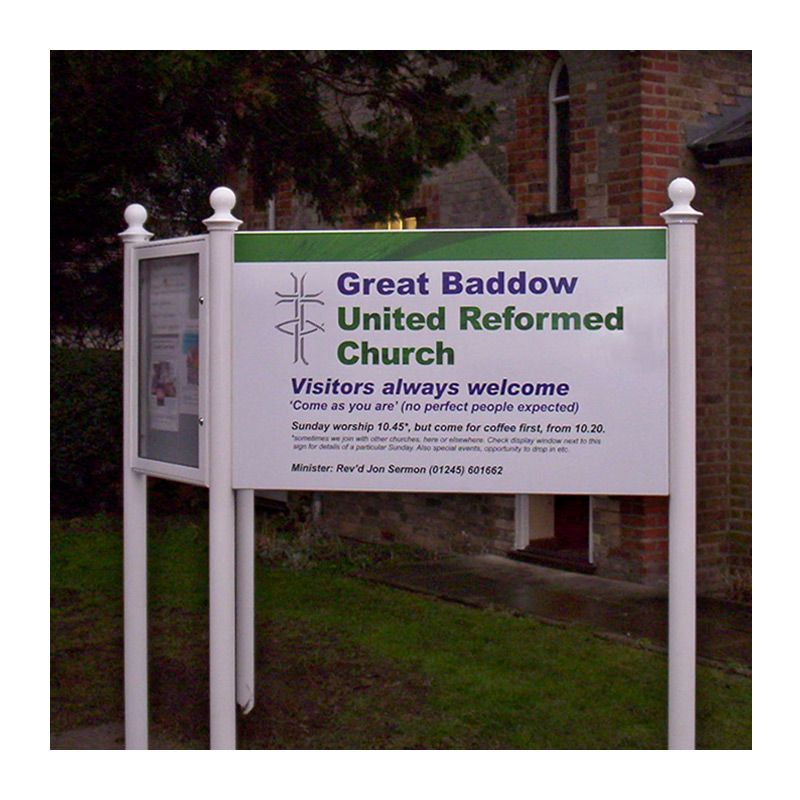 churches page sign noticeboard