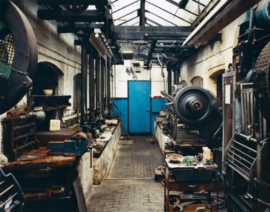 Some of the machinery in the factory
