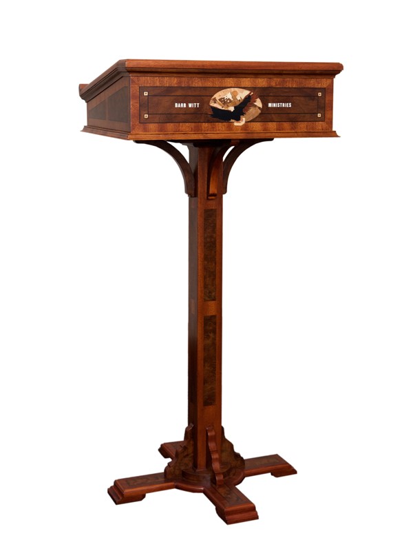 Veneered Inlayed Lectern 0n7211