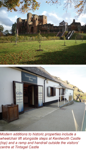 Ecclesiastical & Heritage World Kenilworth Castle and visitors centre at Tintagel