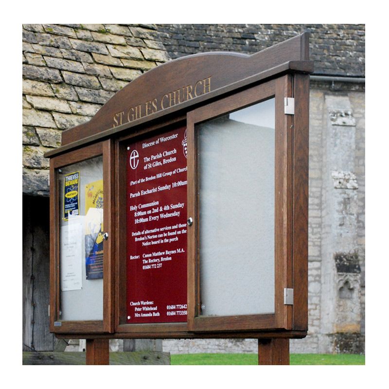 churches page oak noticeboard