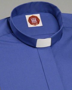 Marine blue tunnel clerical shirt