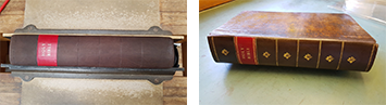 New spine to early 18th century bible img