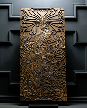 Peacock bronze portrait FHFD smaller