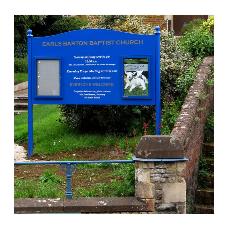 churches page sign noticeboard